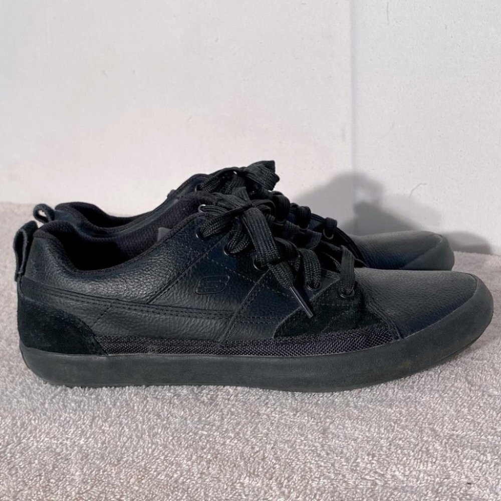 Sketchers Black Romelo Lace Up Sneakers 9